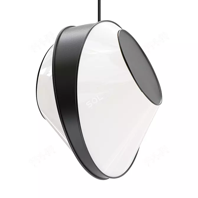 Elegant Reef Pendant Light 3D model image 1