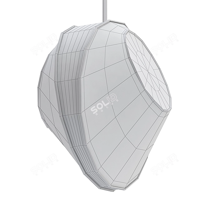 Elegant Reef Pendant Light 3D model image 2