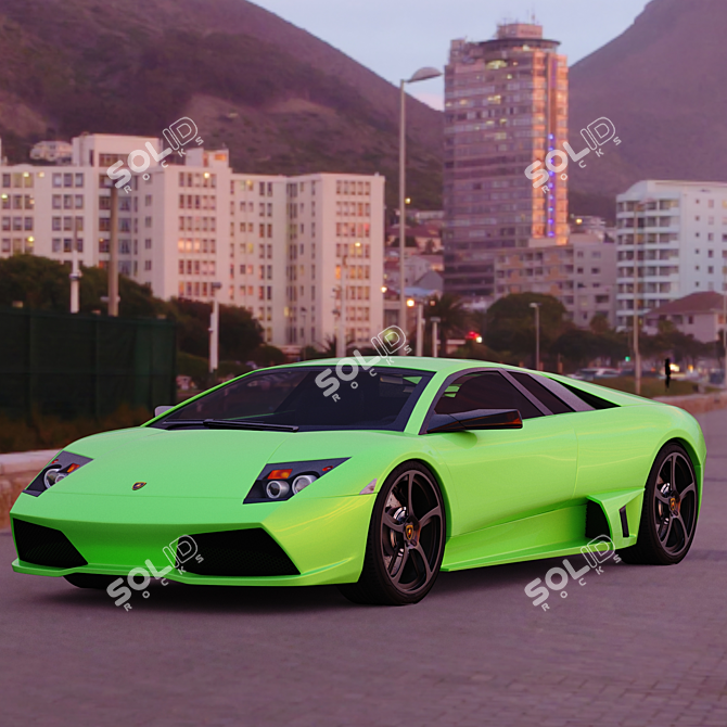 Title: Exquisite 2007 Lamborghini Murciélago LP640 3D model image 6