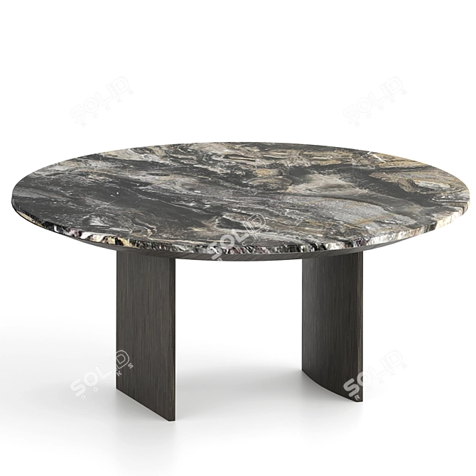 Linha Glass Dining Table 3D model image 4