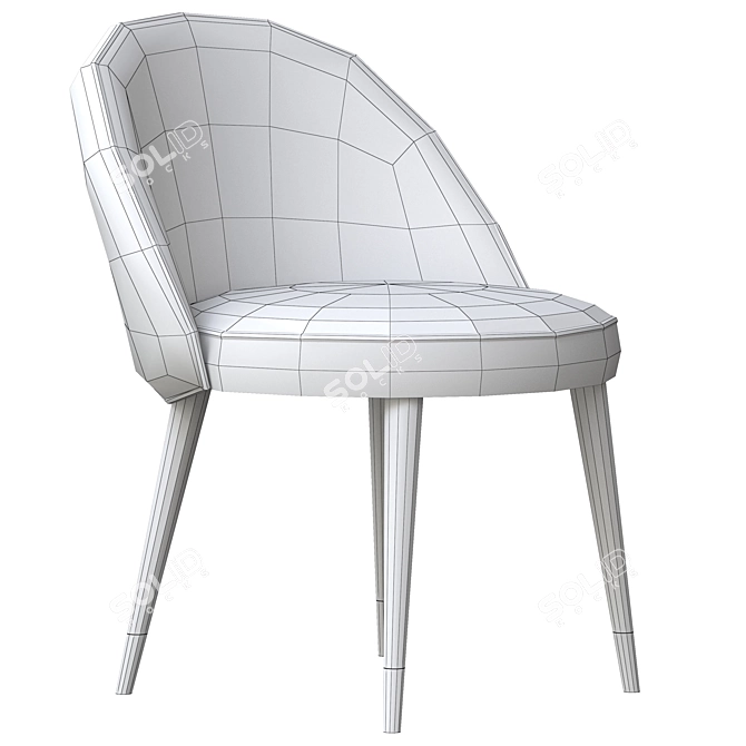 Modern Cooper Dining Chairs (Set of 2) 3D model image 4