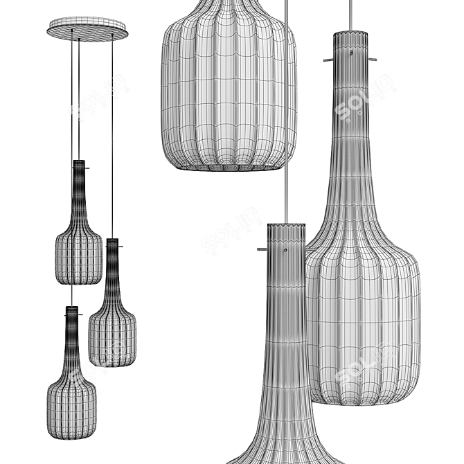 Bossanova Pendant Lighting 3D model image 2