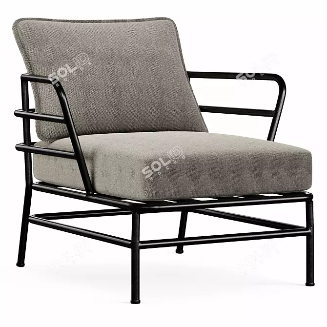 MARELUZ: Stylish Comfort Lorem armchair 3D model image 1