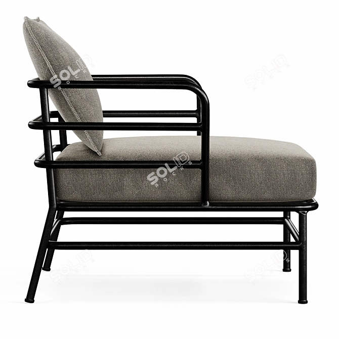 MARELUZ: Stylish Comfort Lorem armchair 3D model image 2