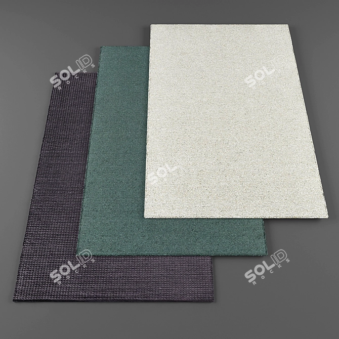  High-Resolution Rugs Bundle 3D model image 1