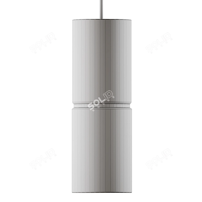 Sleek Marble Pendant Lamp 3D model image 4
