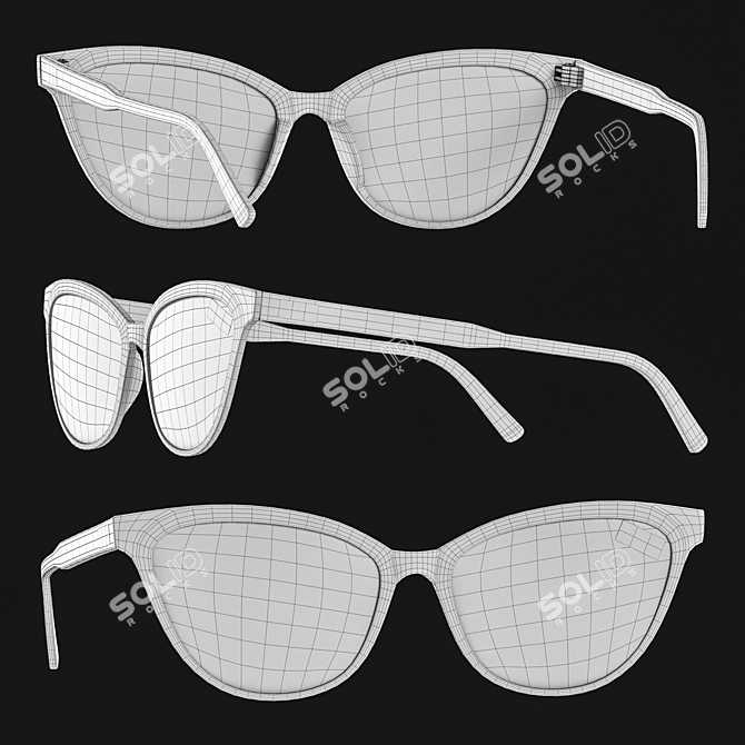 Stylish Shades 04 3D model image 3