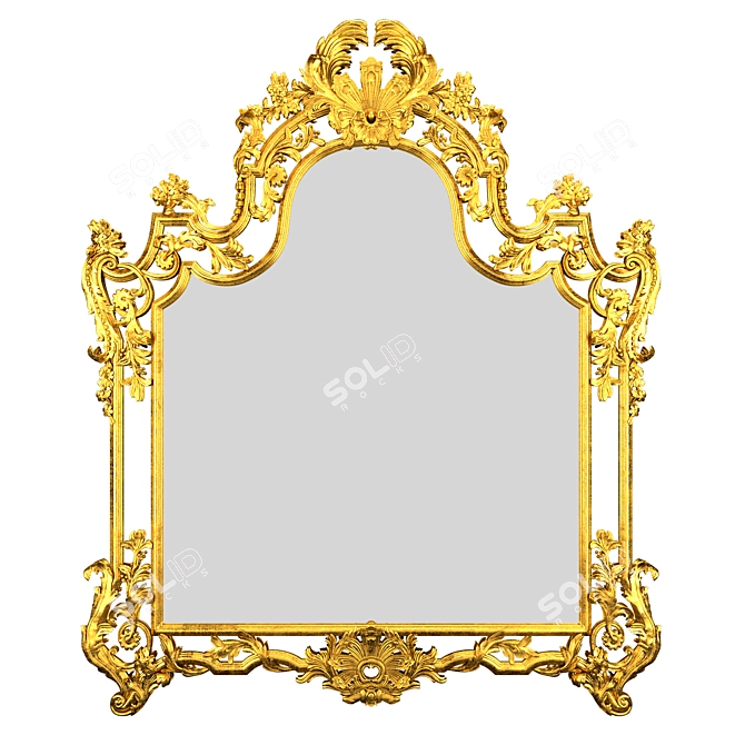Italian Made Roberto Giovannini Mirror - Elegant Design, 158cm x 100cm 3D model image 1