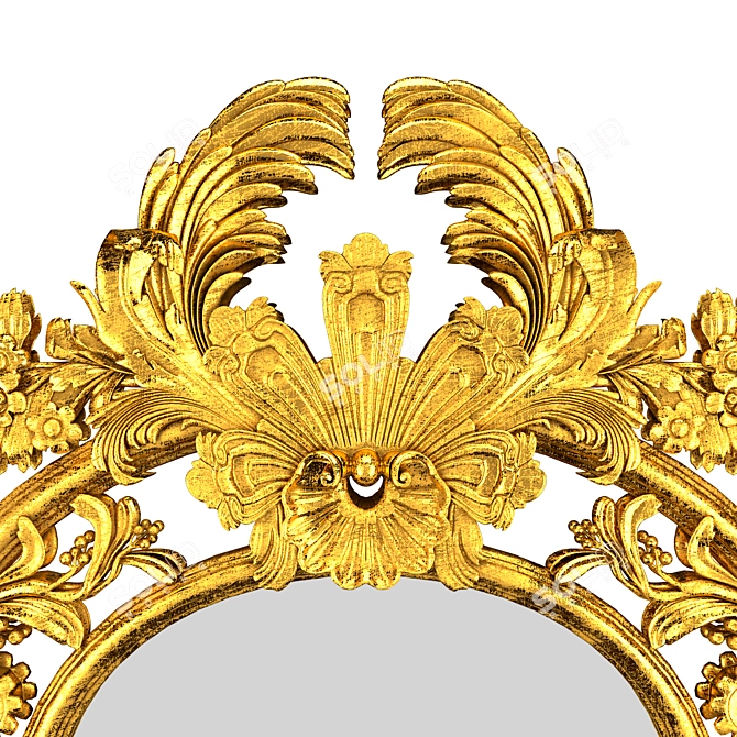 Italian Made Roberto Giovannini Mirror - Elegant Design, 158cm x 100cm 3D model image 2