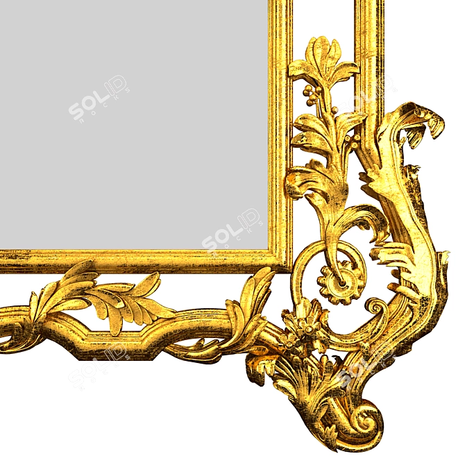 Italian Made Roberto Giovannini Mirror - Elegant Design, 158cm x 100cm 3D model image 3