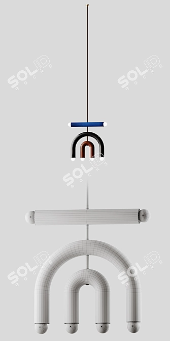Colorful TRN D1 Pendant Lamp 3D model image 6