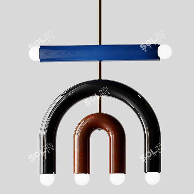 Colorful TRN D1 Pendant Lamp 3D model image 3