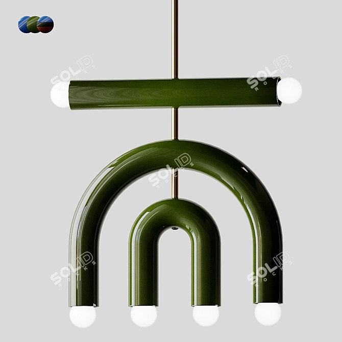Colorful TRN D1 Pendant Lamp 3D model image 4