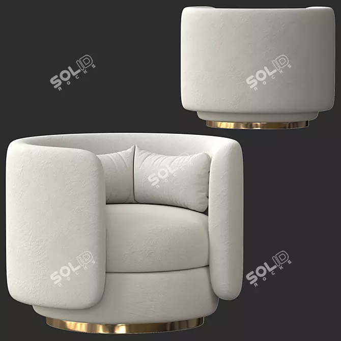 Modern Group Armchair: Philippe Malouin | SCP 3D model image 2