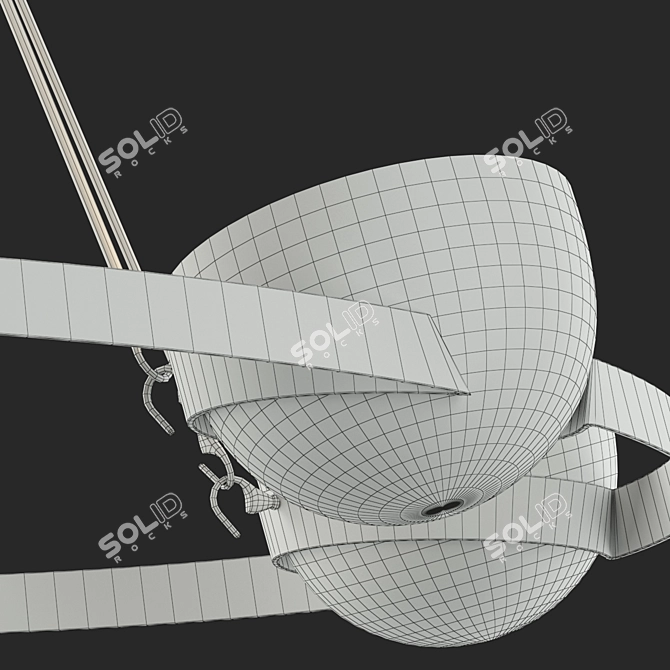 Elegant Onyx Chandelier 3D model image 4
