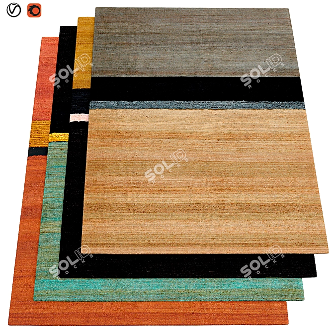 Premium Textured Carpets | 007 3D model image 1