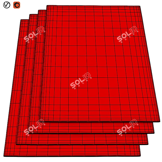 Premium Textured Carpets | 007 3D model image 2