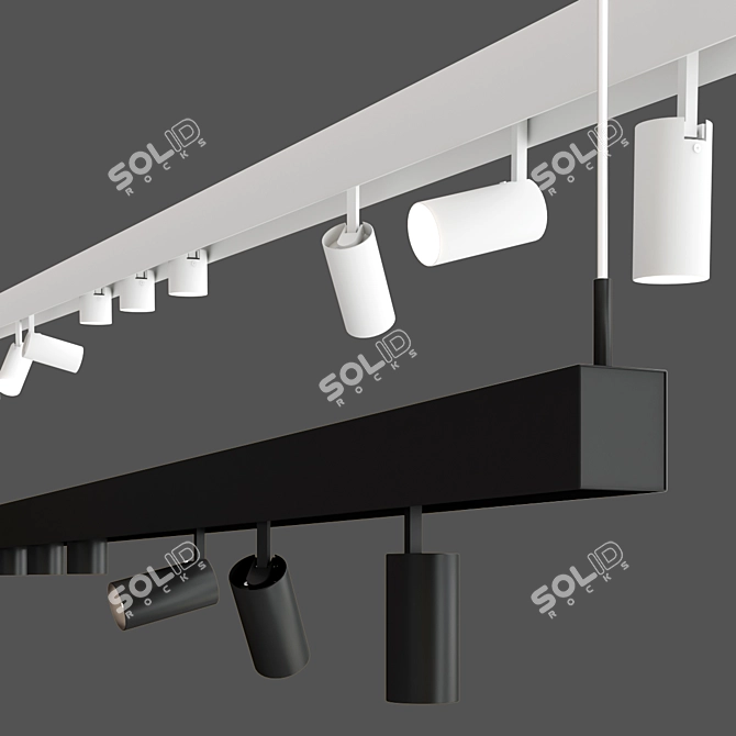 Elegant Track Lighting: Riccio 3D model image 2