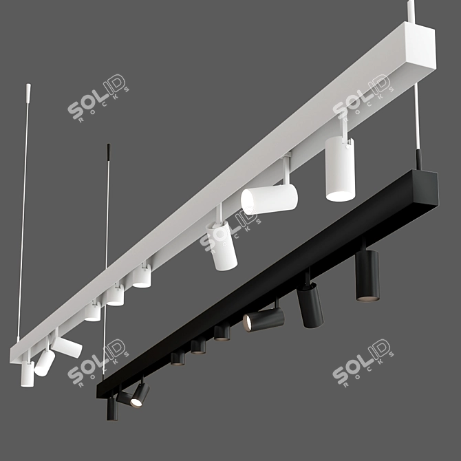 Elegant Track Lighting: Riccio 3D model image 3