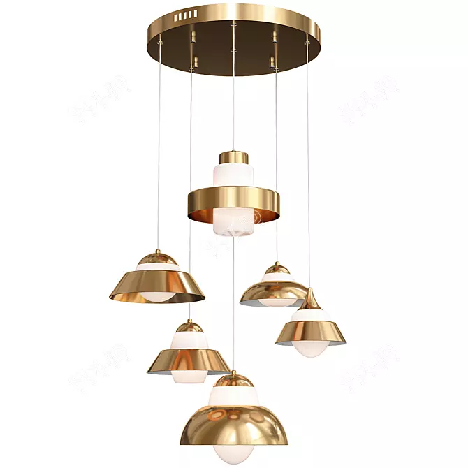 Luxurious St Luce Chandelier SL345 3D model image 1