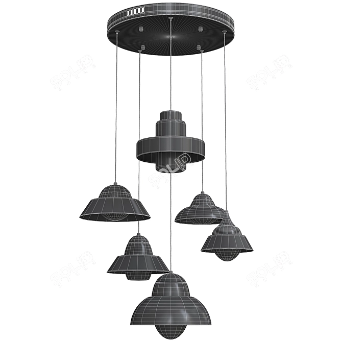 Luxurious St Luce Chandelier SL345 3D model image 2