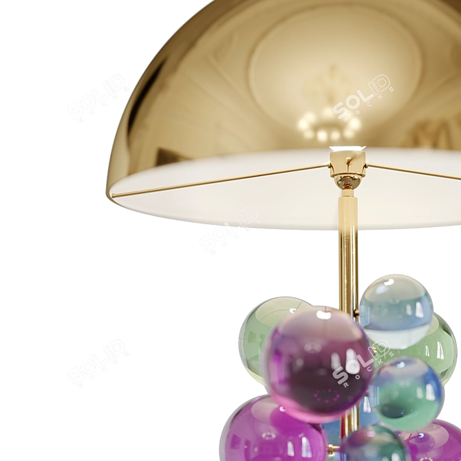 Colorful Globo Table Lamp by Jonathan Adler 3D model image 3