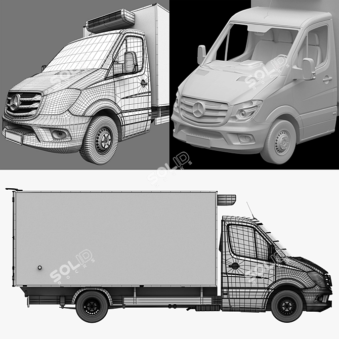 2015 Mercedes-Benz Sprinter Ref - Isotermic Chiller Van 3D model image 5