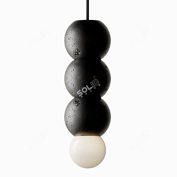 Lava Stone Pendant Light by Buzao 3D model image 2