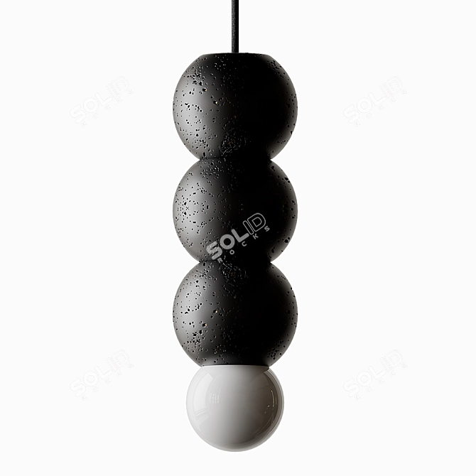 Lava Stone Pendant Light by Buzao 3D model image 3