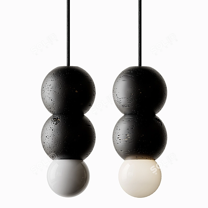 Lava Stone Pendant Light by Buzao 3D model image 4