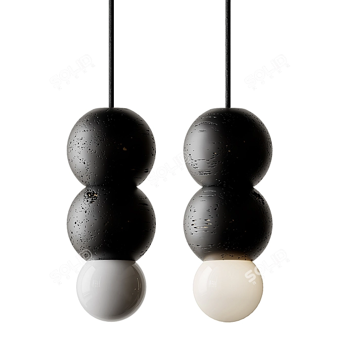 Lava Stone Pendant Light by Buzao 3D model image 9