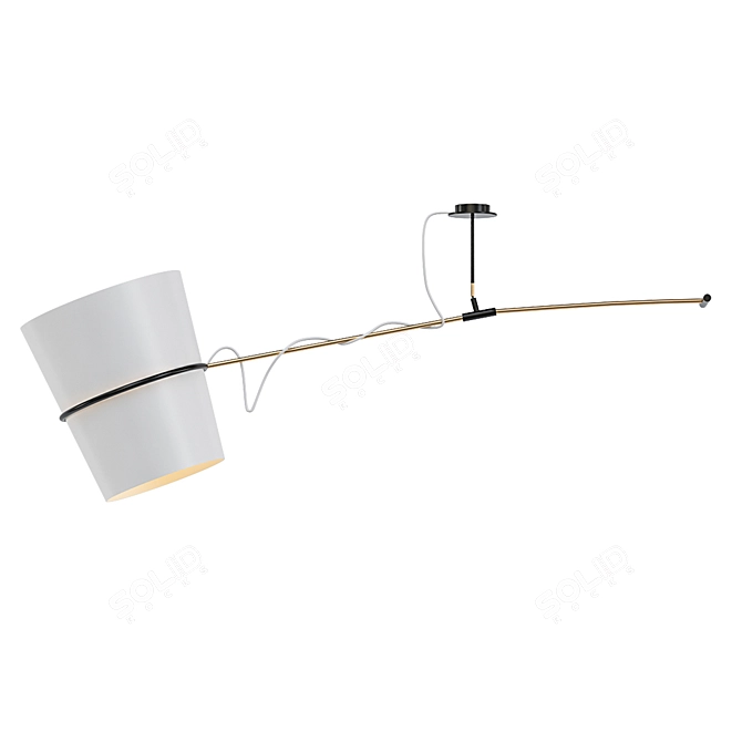 Illuminating Elegance: NEFERTARI Ceiling Light 3D model image 1