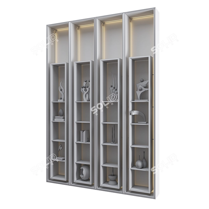 Versatile Shelving Unit for Organization 3D model image 4