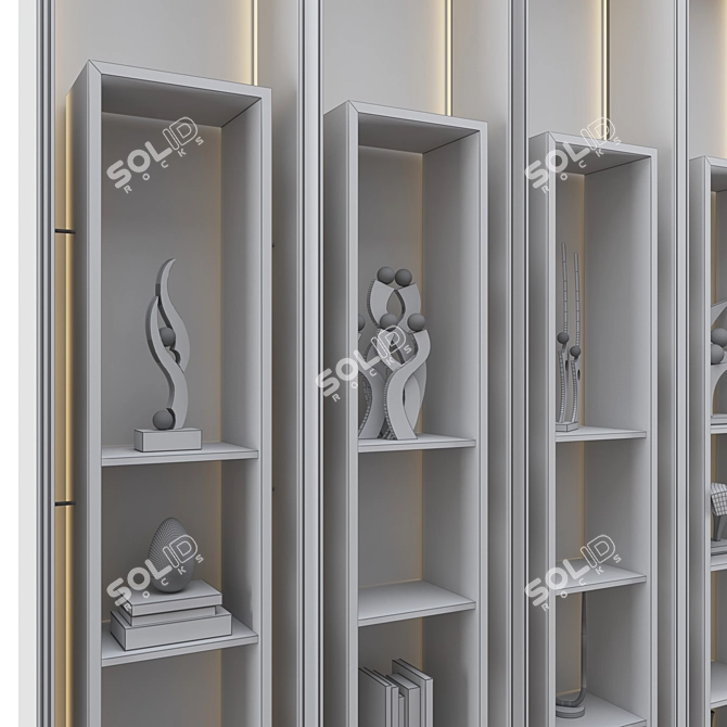 Versatile Shelving Unit for Organization 3D model image 5