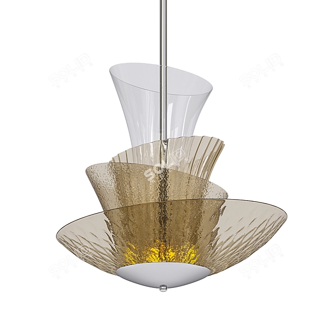 Elegant Trevi Pendant Light 3D model image 1