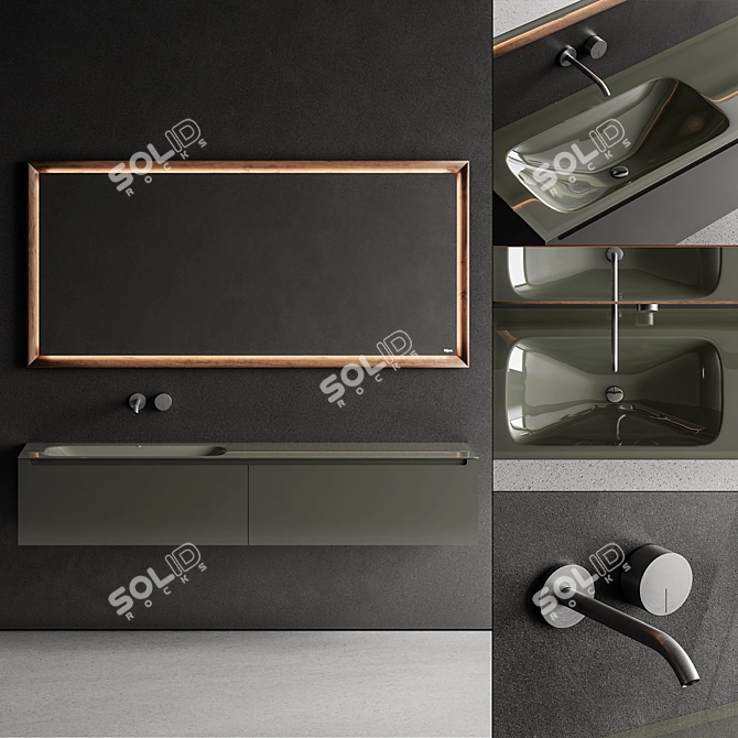 Falper Edge Vanity Set 3D model image 1