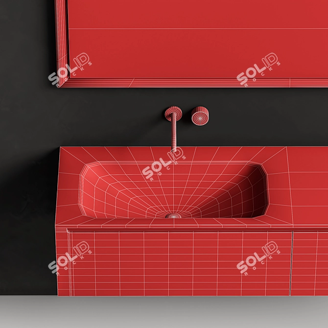 Falper Edge Vanity Set 3D model image 5