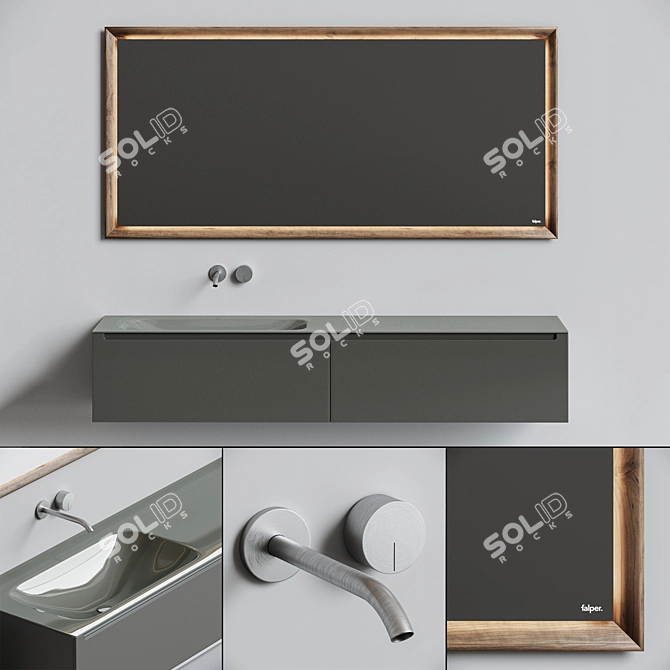 Falper Edge Vanity Set 3D model image 6