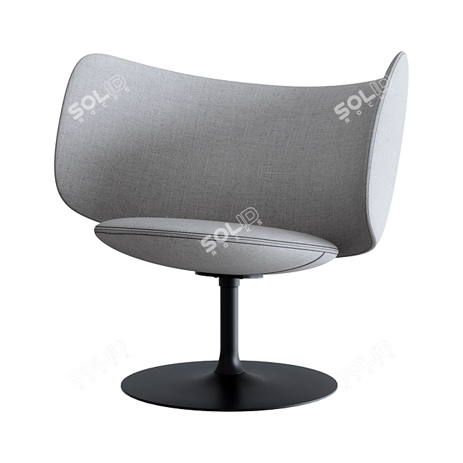 Stella Lounge Chair: Elegant Comfort 3D model image 1