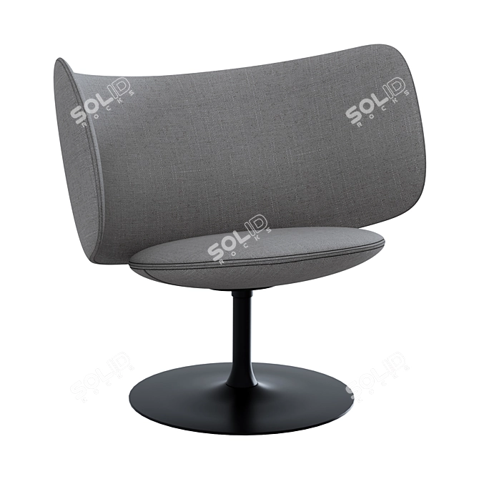 Stella Lounge Chair: Elegant Comfort 3D model image 2