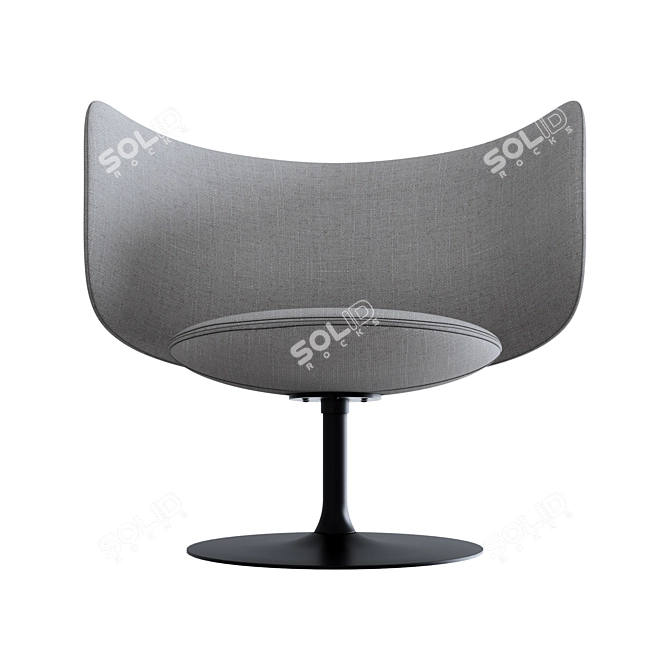 Stella Lounge Chair: Elegant Comfort 3D model image 3