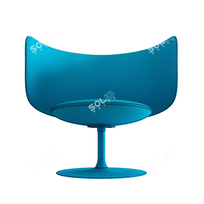 Stella Lounge Chair: Elegant Comfort 3D model image 4