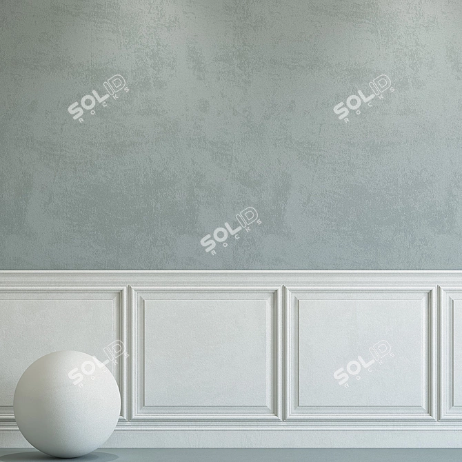 Elegant Molding Plaster 154 3D model image 2