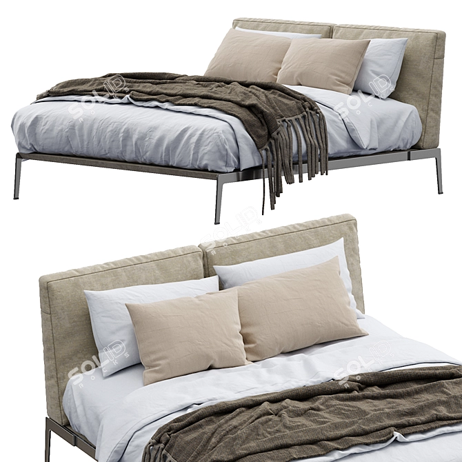  Sleek Lifesteel Bed: Superior Comfort 3D model image 5