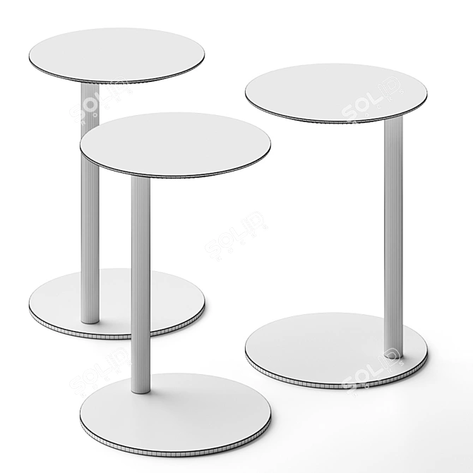 Elegant Poise Coffee Tables 3D model image 2