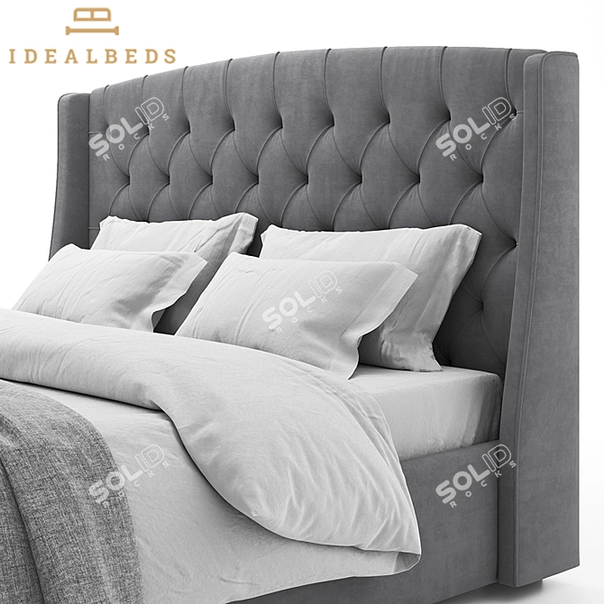 Luxury Olive Dream Bed 3D model image 3