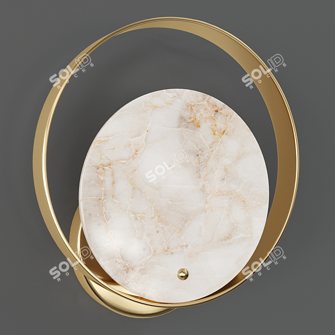 Marble Rondo LED Wall Light 3D model image 3