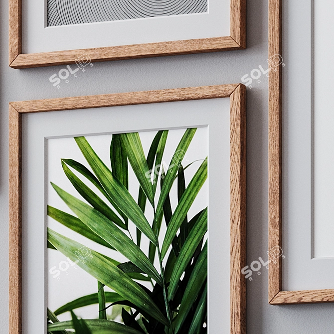 Multi-Color Photo Frames Set 3D model image 2