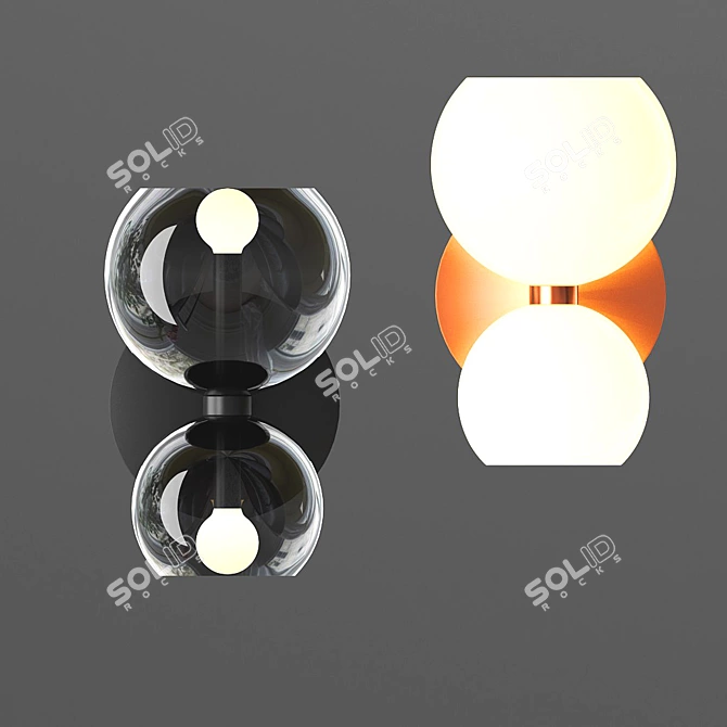 Elite B Modern Ceiling Lamp 3D model image 2