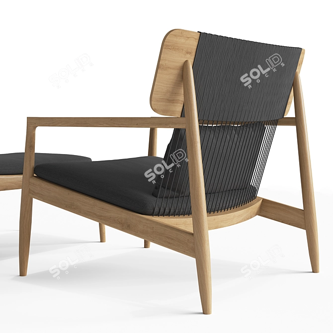 Gloster Archi Lounge Chair: Contemporary Comfort in Style 3D model image 3